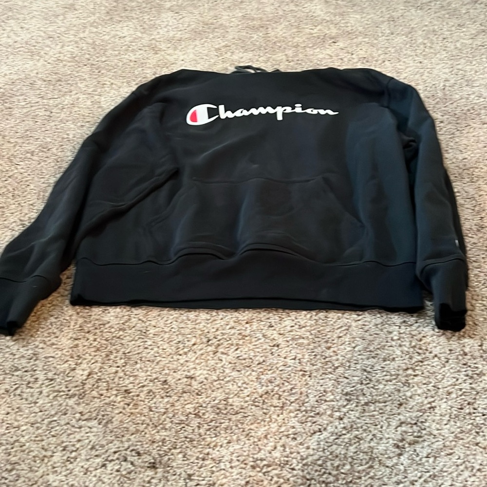 Black champion sweatshirt